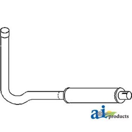 A & I PRODUCTS Vertical Muffler & Pipe Assembly 37" x21" x3.5" A-FD2210